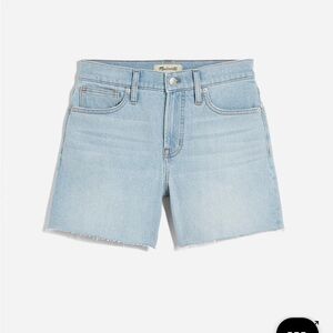 Madewell Perfect Vintage Jean Short in Fitzgerald Wash: Raw-Hem Edition